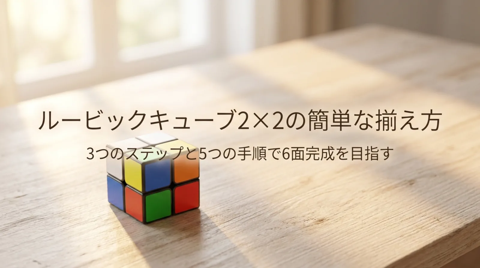 ルービックキューブ2×2の揃え方｜簡単な3ステップと5つの手順を初心者向けに解説