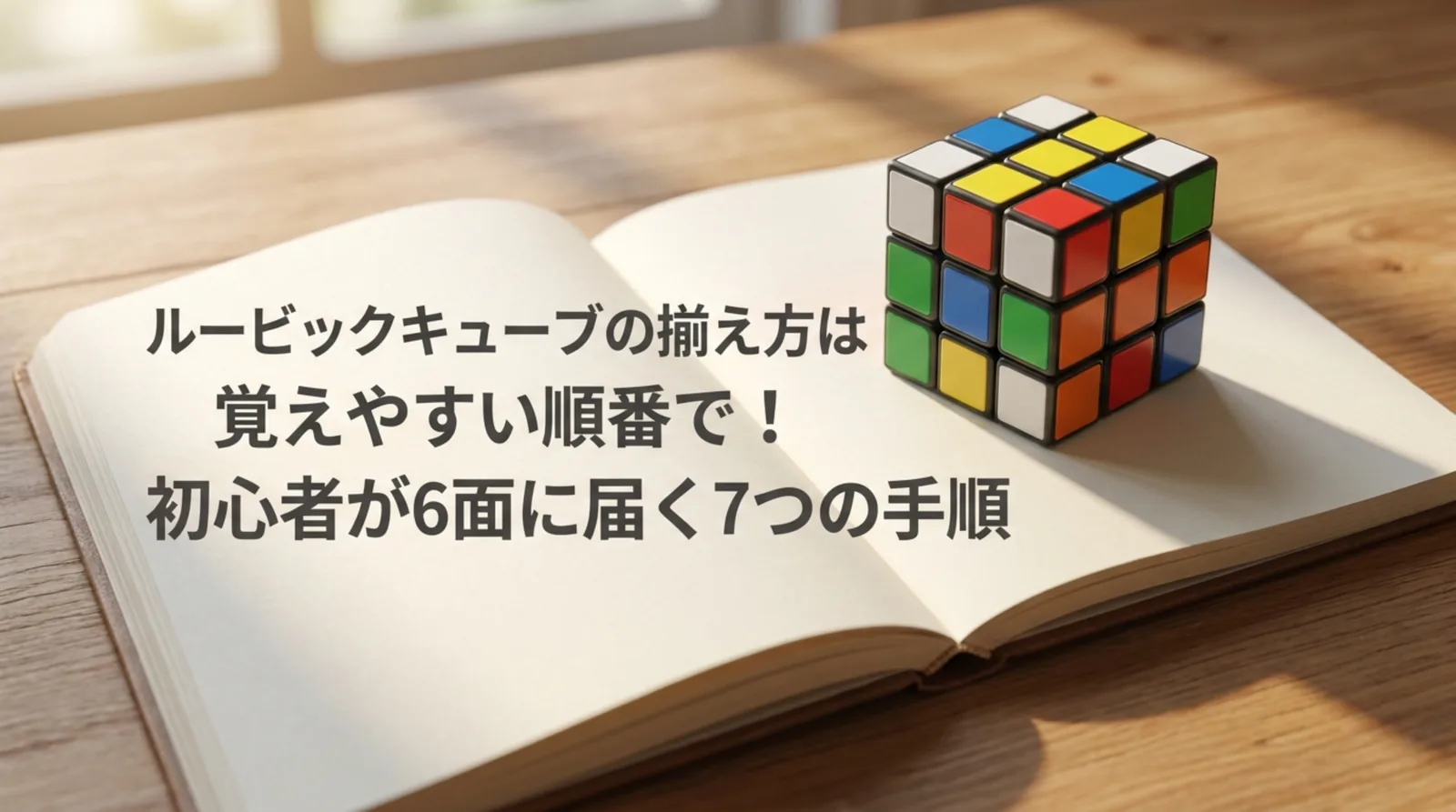 ルービックキューブの揃え方｜覚えやすい7手順と回転記号を初心者向けに解説