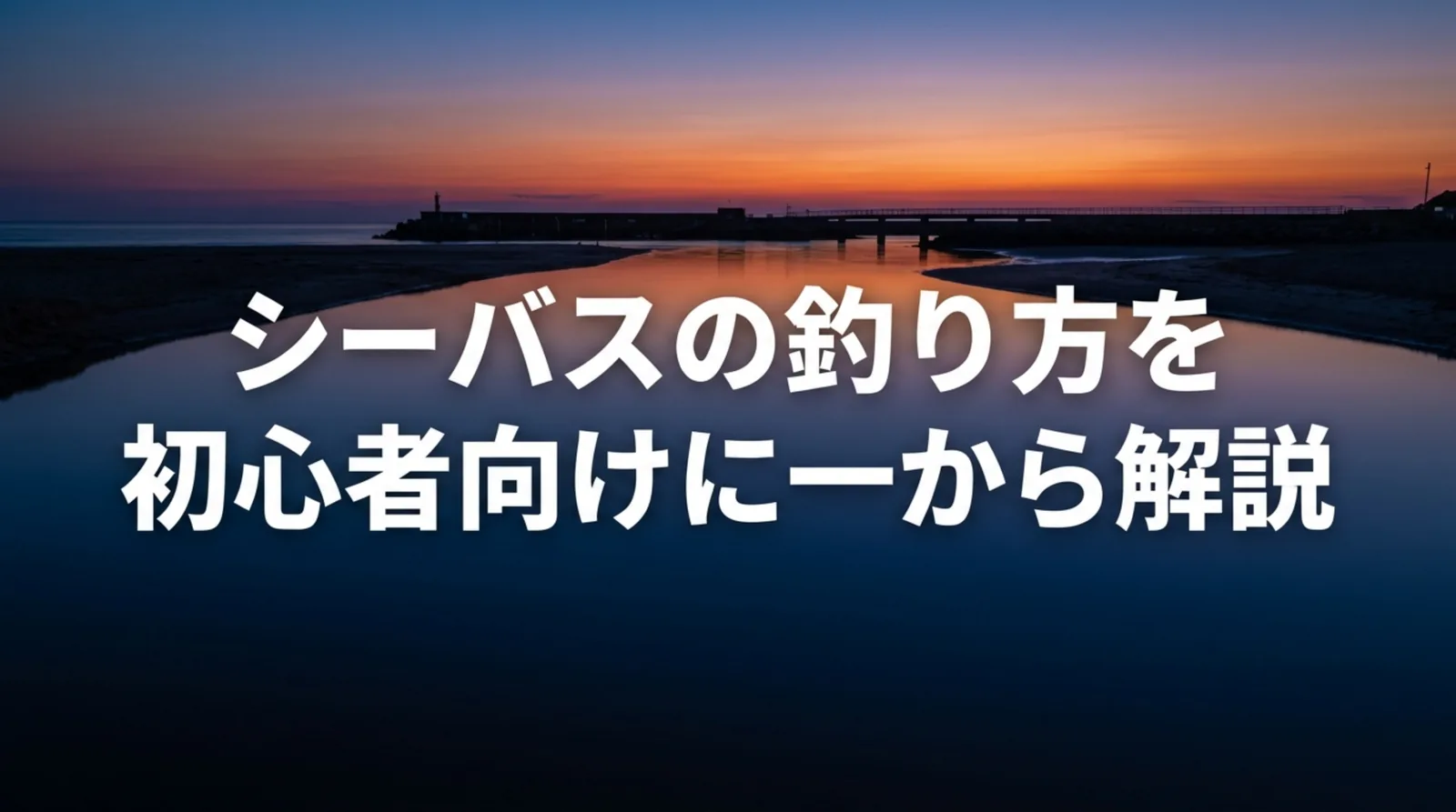 シーバスの釣り方｜初心者向けの時期・時間帯・ルアーの選び方と取り込みのコツ