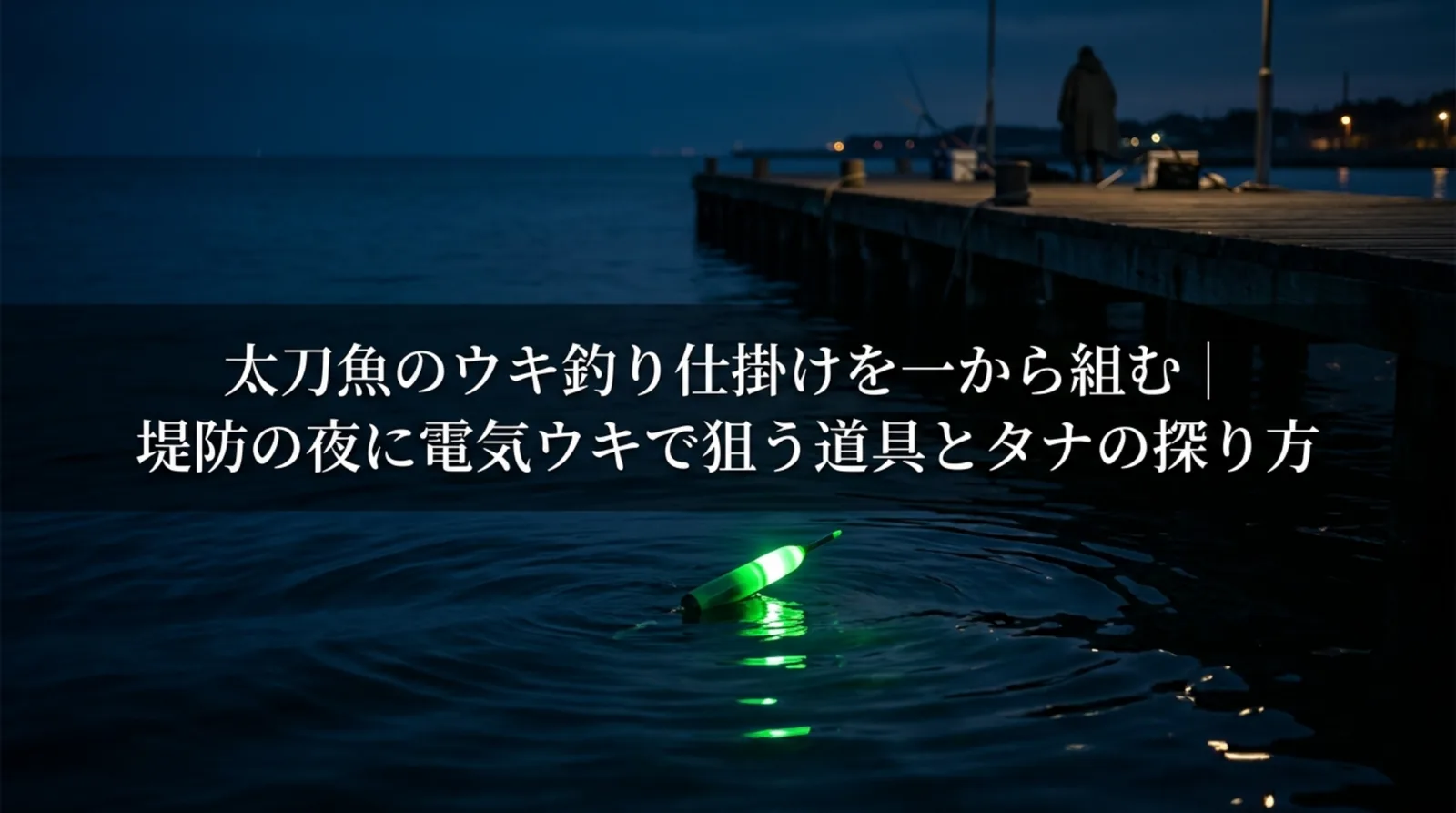 太刀魚のウキ釣り仕掛け｜電気ウキの号数・ワイヤー針・タナと合わせ方